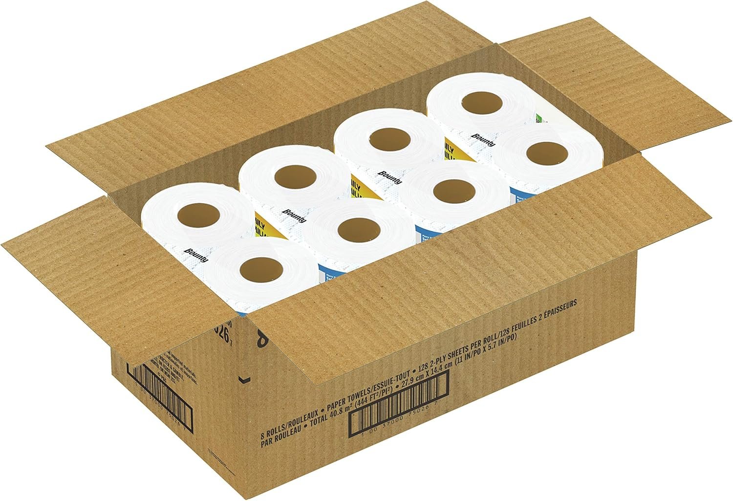 Bounty Quick Size Paper Towels, White, 8 Family Rolls - Image 13