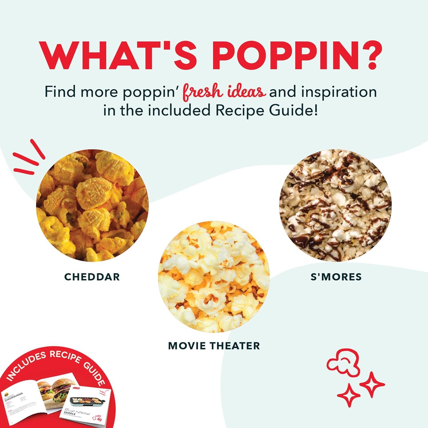 DASH Fresh Pop Popcorn Maker - Oil-Free, Air Popcorn Popper - With Measuring Cup & Recipe Guide - Perfect for Movie Nights - 16 Cups, Aqua - Image 9