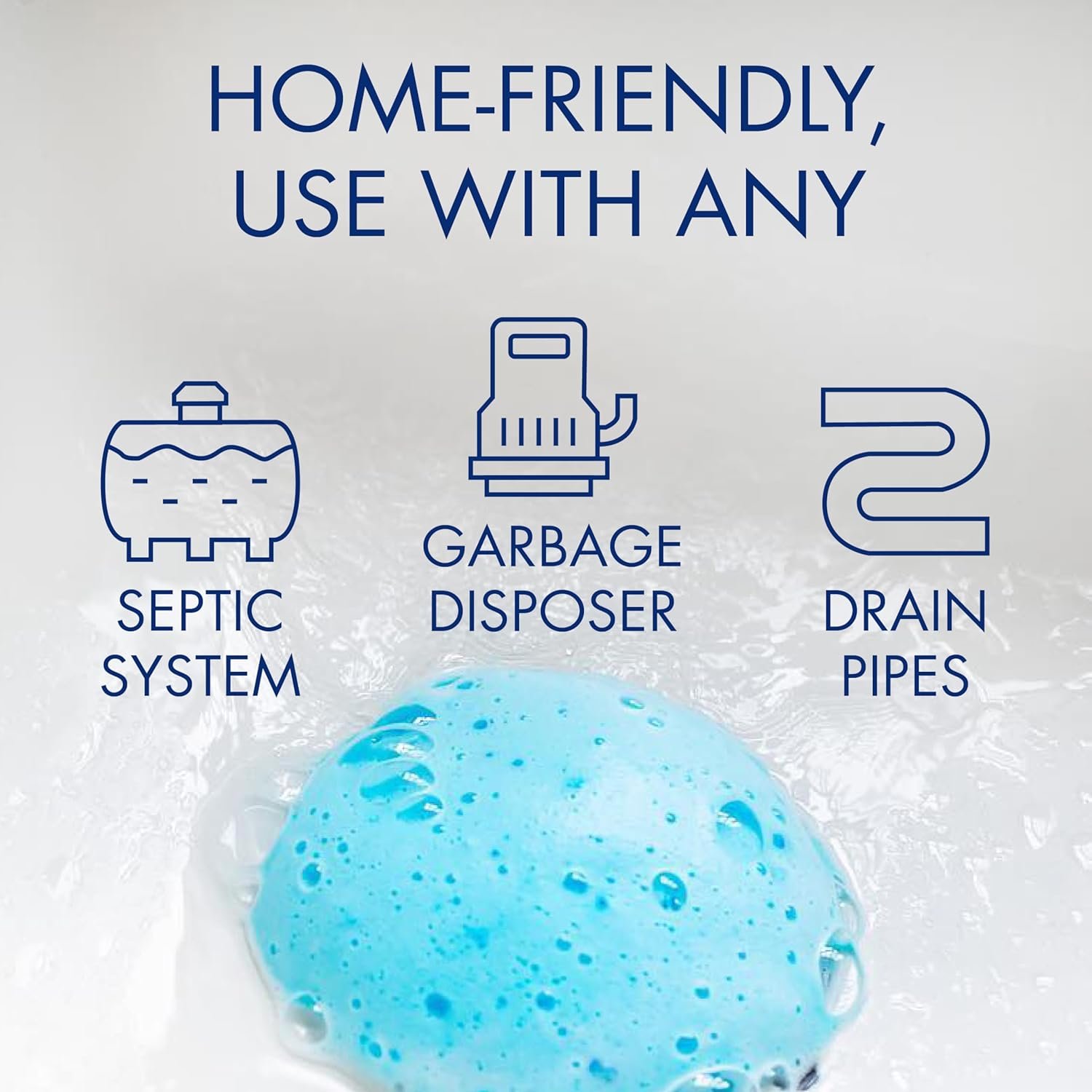 Glisten Garbage Disposer Cleaner and Freshener, Sink Disposal Odor Eliminator with Foaming Action, Lemon Scent, Made in the USA, 4 Packets - Image 6