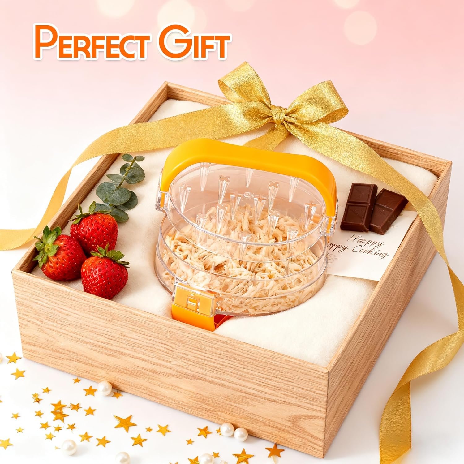 Chicken Shredder - Chicken Breast Shredder Tool Twist, Clear Meat Grinders Shredder Tool Twist for Pork Beef Chicken - BPA Free - Image 7