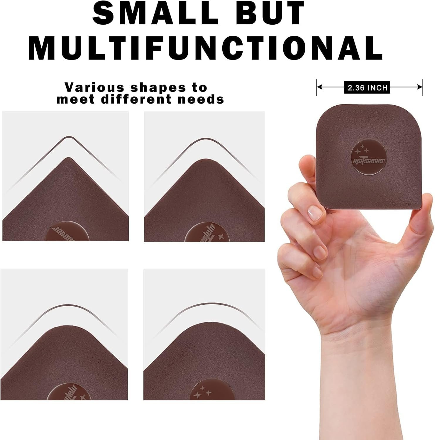 Pan Scraper, 5 Pcs Pot Scraper Plastic, Pot Scraper Non Scratch for Cast Iron, Pot and Pan Cleaning, Sturdy Scraper Kitchen Tool - Image 4