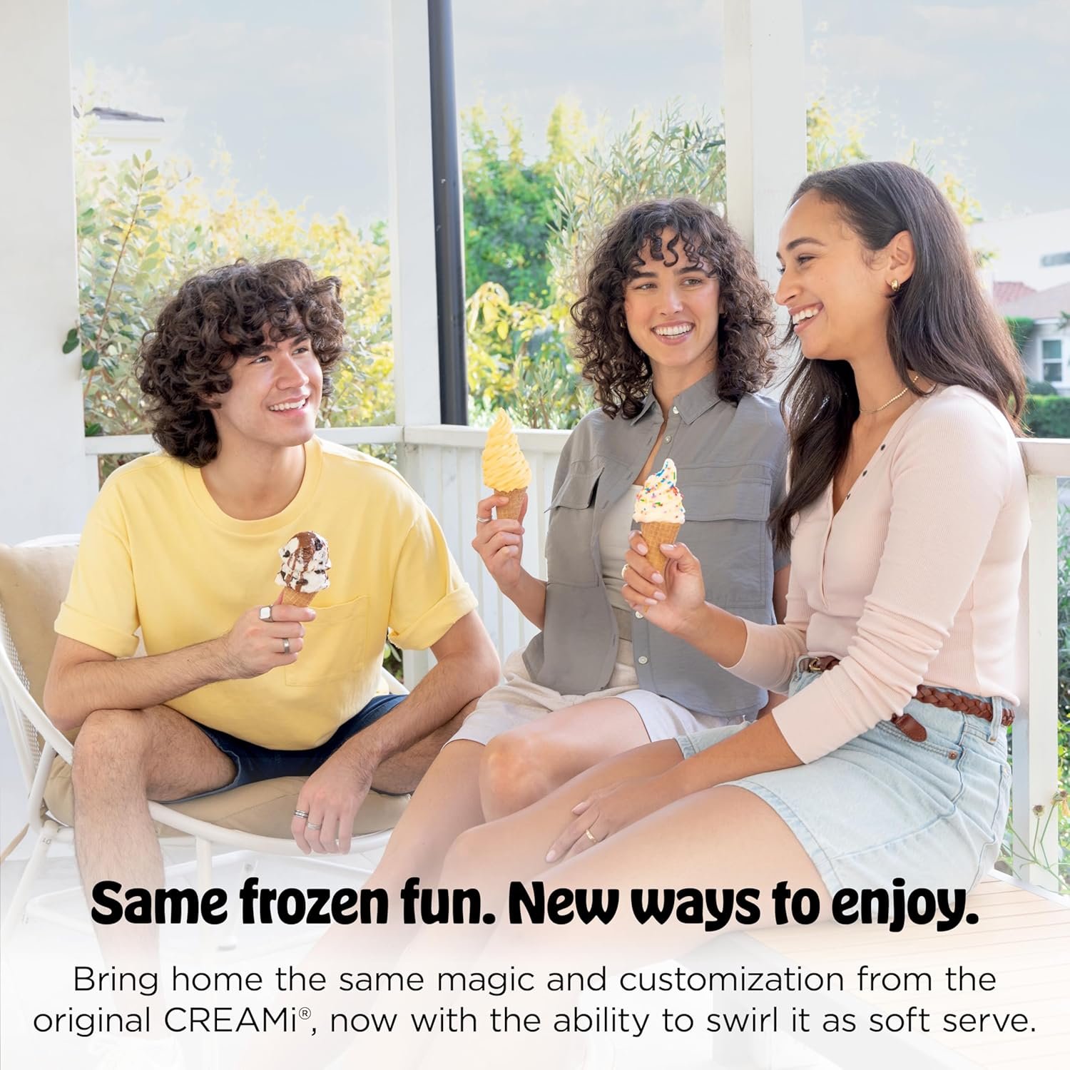 Ninja CREAMi Scoop & Swirl Ice Cream Maker, Soft Serve Desserts, Sorbet, Milkshakes, Frozen Yogurt and More, 13-in-1 Programs, Includes Handle and Two 16 oz 2-in-1 Pints, NC701 - Image 14