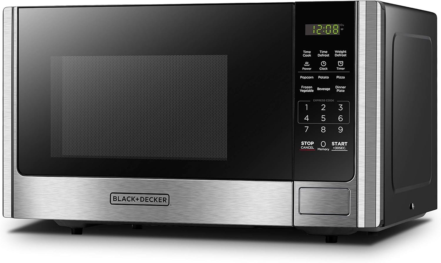BLACK+DECKER Digital Microwave Oven with Turntable Push-Button Door, Child Safety Lock, Stainless Steel, 0.9 Cu Ft - Image 9