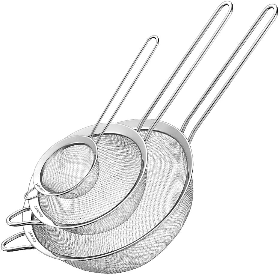 Cuisinart Mesh Strainers, 3 Count (Pack of 1) Set, CTG-00-3MS Silver - Image 2